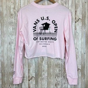 Light Pink Vans Surf Crop Top
